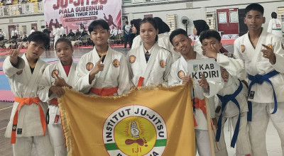 Ju-Jitsu Kabupaten Kediri Borong 10 Medali di Piala Gubernur Jatim 2026