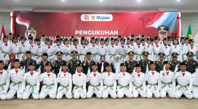 Paskibraka Kota Kediri 2026 Siap Jalankan Tugas Kehormatan HUT ke-81 RI