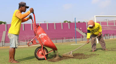 Pemkot dan Persik Kediri Gotong Royong Benahi Stadion Brawijaya Jelang Kick Off
