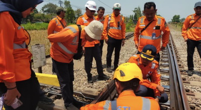 KAI Daop 7 Cek Jalur Kediri-Tulungagung, Kesiapan Petugas Jadi Sorotan
