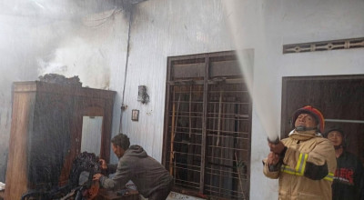 Rumah di Tulungagung Ludes Terbakar, Diduga Karena Korsleting Listrik