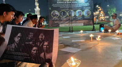 Jurnalis Bogor Gelar Doa Bersama untuk Lima Jurnalis yang Hilang