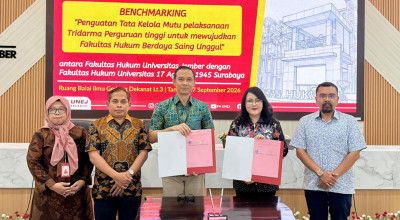 FH Untag Surabaya dan UNEJ Sepakat Kerja Sama Kurikulum