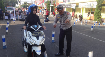 Peringati HUT Lalu Lintas, Satlantas Polres Tulungagung Gelar Pameran di CFD