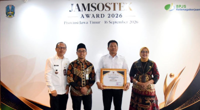 Sidoarjo Raih Peringkat Pertama Jamsostek Award Jatim 2026