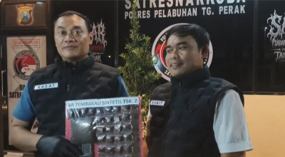 Polres Perabuhan Tanjung Perak Surabaya Ungkap Peredaran Tembakau Sintetis