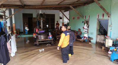 Aliran Sungai Mampet, Air Meluap dan Rendam Rumah Warga Tulungagung