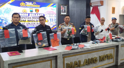Bawa Bom Molotov Saat Demo, Belasan Pemuda di Malang Ditetapkan Tersangka