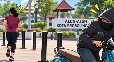 Jogging di Alun-Alun Probolinggo Motor Listrik Rp17 Juta Raib, Jukir Bilang Enggak Tahu