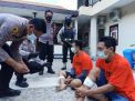 Dua bandit yang ditembak kakinya oleh Tim Unit Reskrim Polsek Sukolilo, Surabaya