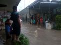 Banjir di Dusun Grogol, Desa Kalisalam, Kecamatan Dringu, Kabupaten Probolinggo