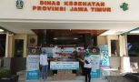 Bantuan 28.800 botol hand sanitizer dari Victoria Care Indonesia diterima Dinkes Jatim