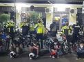 Para pemuda yang diduga hendak balap liar diamankan Satlantas Polresta Malang Kota