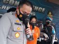 Biduan cantik yang melakukan penipuan diamankan di Mapolres Malang