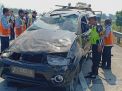 Kecelakaan Pajero di Tol Jombang