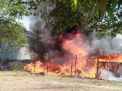 Kebakaran ludeskan gudang rongsokan di Mojokerto
