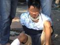 Tersangka Zainal Abidin ditembak di kaki oleh Resmob Satreskrim Polrestabes Surabaya