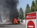 Mobil Carry terbakar di Probolinggo