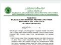 Surat MUI Provinsi Jatim dalam pelaksanaan Salat Idul Adha dan penyembelihan kurban