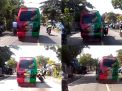 Aksi Mengerikan Mobil Angkutan Umum Tabrak Polantas di Probolinggo