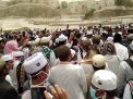 Ribuan jemaah mengikuti prosesi pemakaman Mbah Moen di Pemakaman Ma'la, Mekkah, Arab Saudi