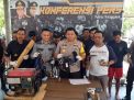 Kapolres Trenggalek AKBP Didit Bambang Wibowo membeber barang bukti pencurian para pelaku