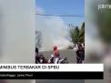 Video: Minibus Terbakar di SPBU di Probolinggo