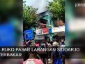 Video: Kebakaran di Pasar Larangan Sidoarjo