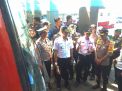 Kapolrestabes Surabaya, Kombes Pol Sandi Nugroho bersama jajaran Dishub Kota Surabaya melakukan sidak di Terminal Osowilangun