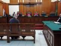 Ahmad Dhani saat menjalani sidang putusan atau vonis di Pengadilan Negeri Surabaya