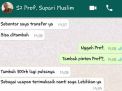 WhatsApp Guru Besar Unesa dibobol (foto: Istimewa)
