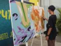Seniman asal Vietnam Daos dan Fivust asal Bogor melakukan live performance