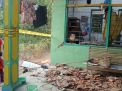 Kondisi rumah yang hancur karena ledakan di Kediri