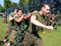 Lomba bakiak antara Marinir Amerika dan Indonesia