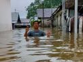 Banjir di Pelaihari, Kabupaten Tanah Laut, Kalimantan Selatan, Sabtu (16/1).