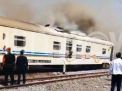 Gerbong Belakang KA Gajayana Lebaran Terbakar di Stasiun Nganjuk
