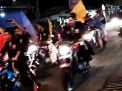 Konvoi Motor Pemuda Berseragam Hitam di Malang Berakhir Ricuh