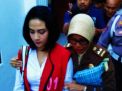 Vanessa Angel saat di Pengadilan Negeri Surabaya
