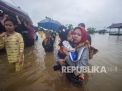 Banjir di Desa Kampung Melayu, Kabupaten Banjar, Kalimantan Selatan (Foto: Antara/Bayu Pratama S via Republika) 