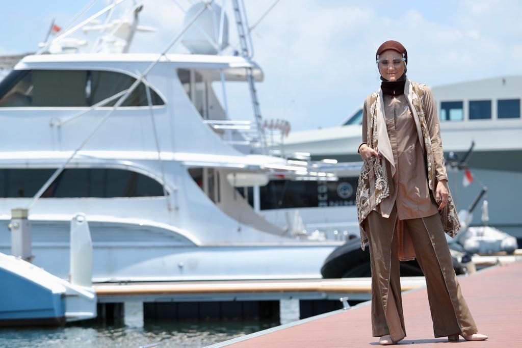Model nasional Zee Zee Shahab di acara BMFF. (Foto: Istimewa)