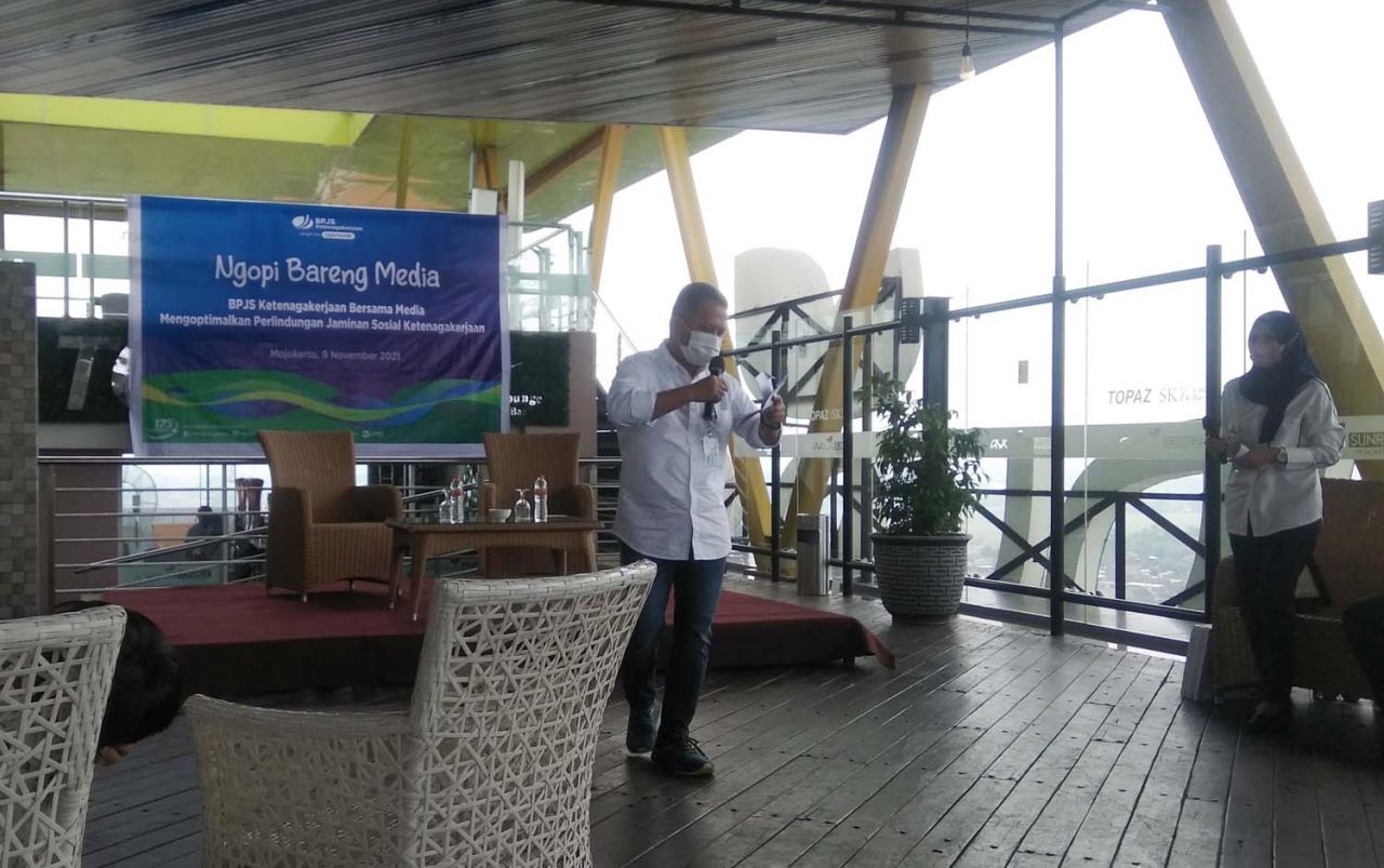 BP Jamsostek Mojokerto ngopi bareng media