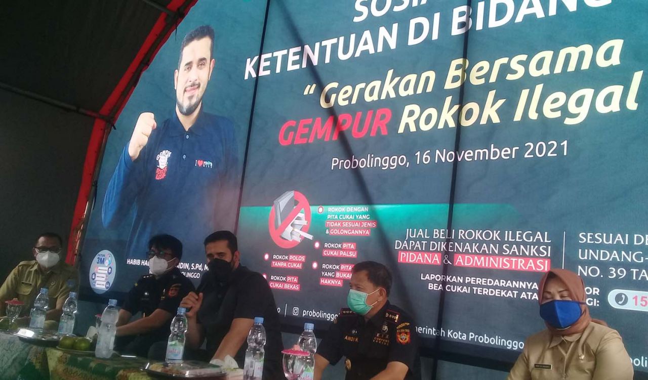 Pegiat media sosial di Kota Probolinggo diajak serukan gempur rokok ilegal