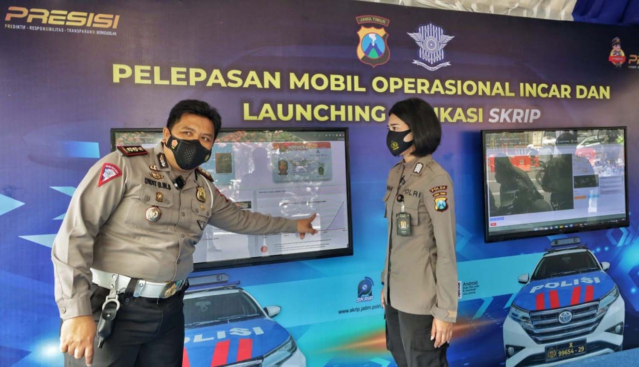 Peluncuran mobil INCAR inovasi Ditlantas Polda Jatim