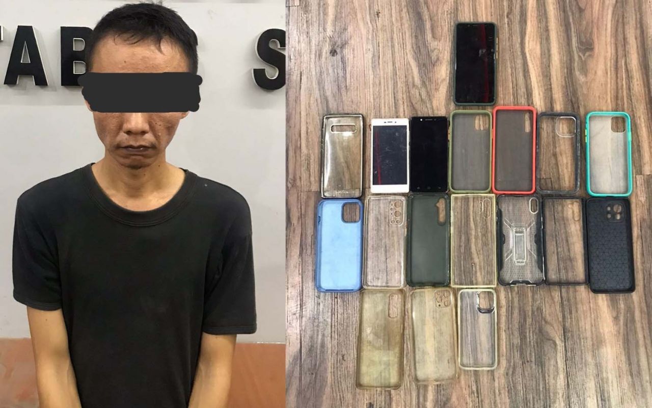 Kolase penggendam dan HP hasil kejahatannya diamankan Unit Jatanras Polrestabes Surabaya
