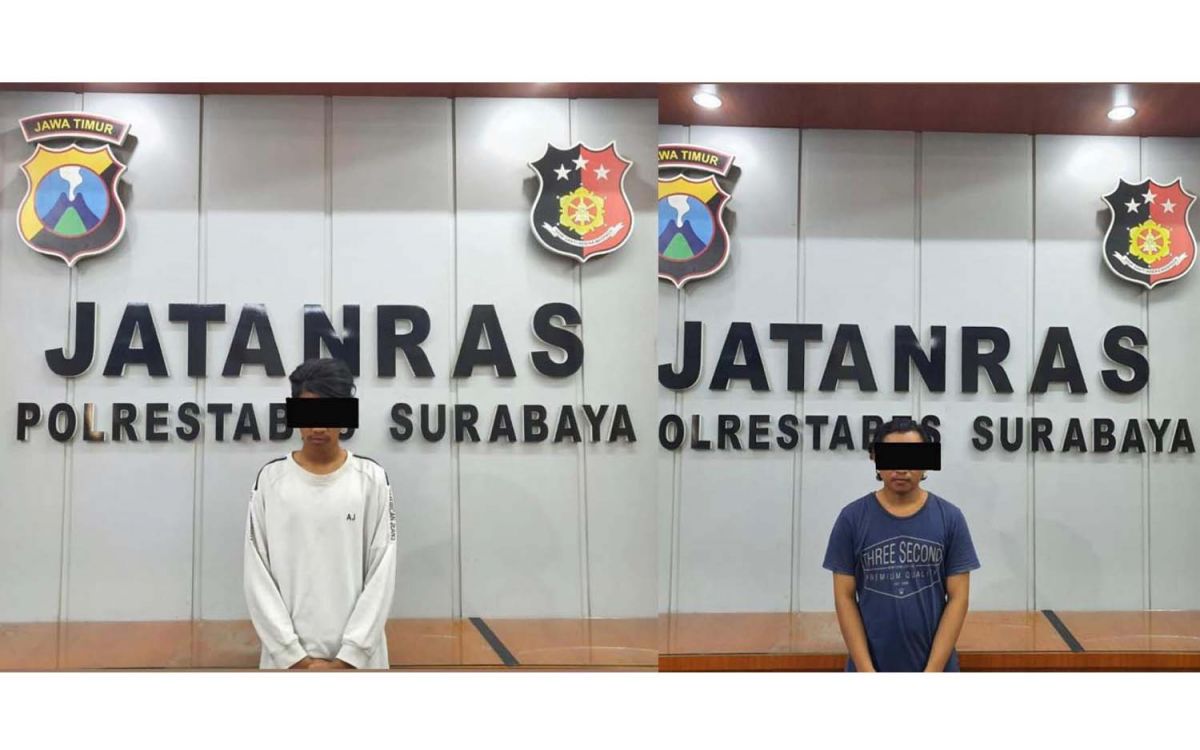 Dua pelaku pembacokan pemuda di Surabaya