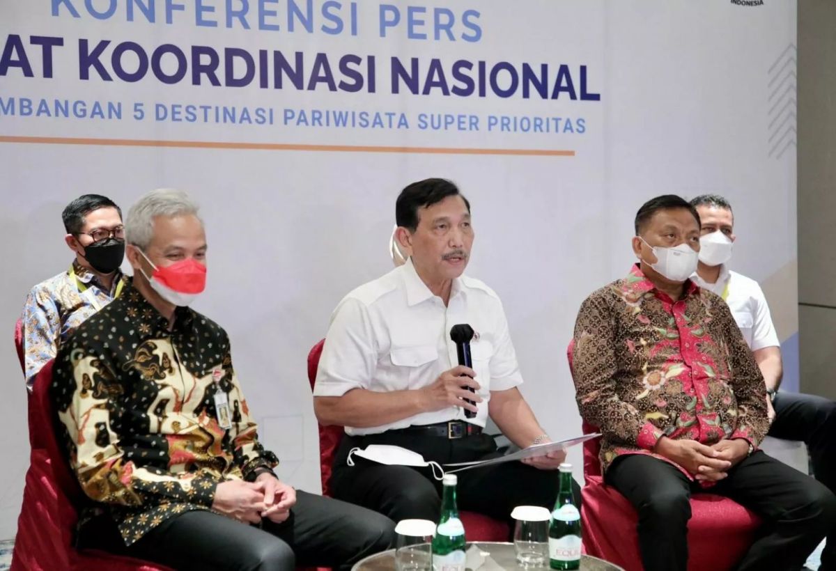 Menko Marves Luhut B Pandjaitan pimpin Rakornas Lima DPSP. (Foto: Istimewa)