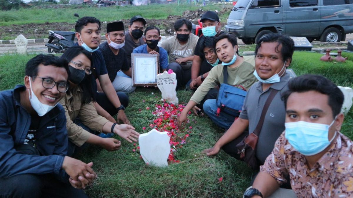 Kru jatimnow.com berziarah ke makam Budi 'Uglu' Sugiharto