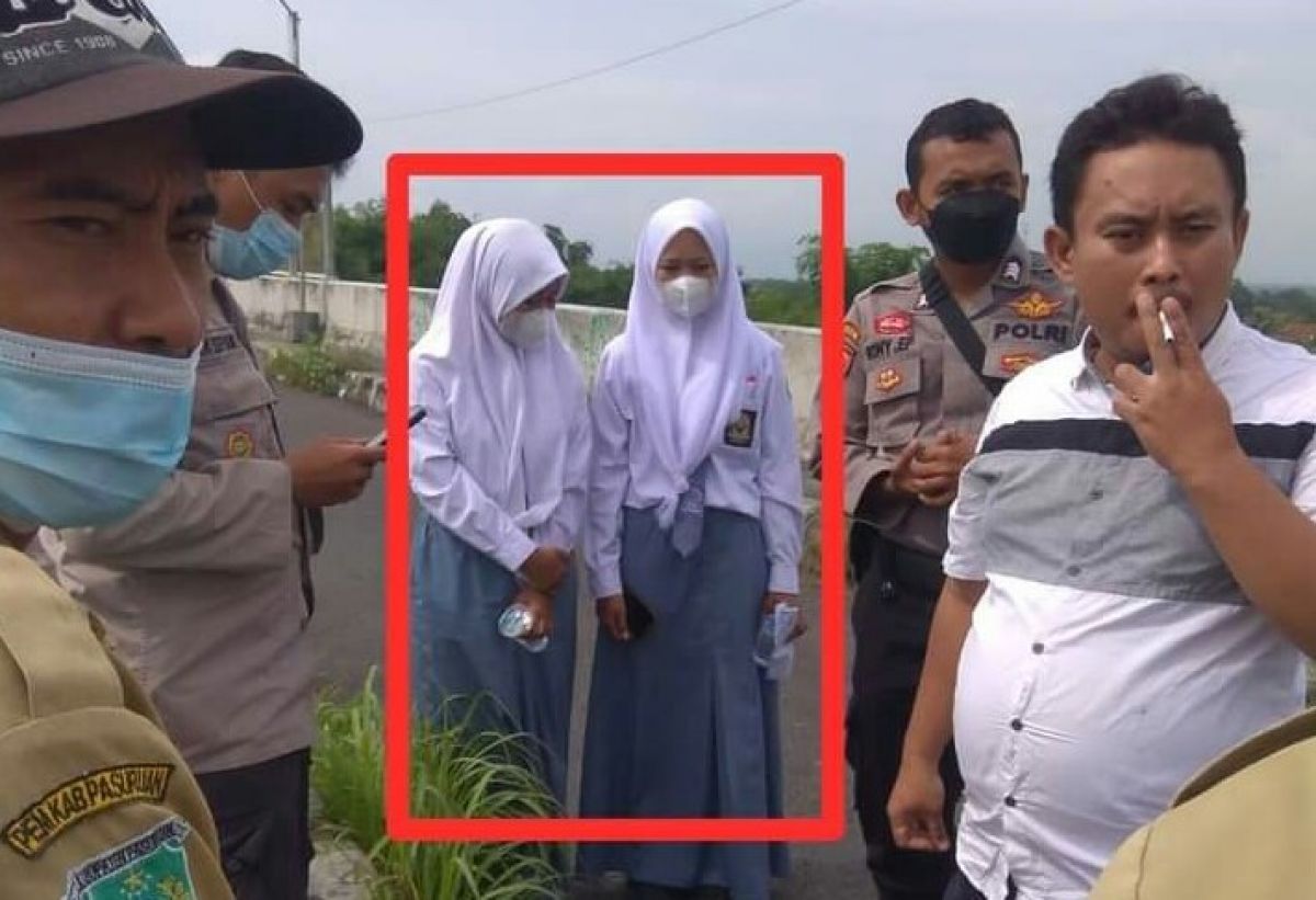 Dua siswi menjadi korban begal di Pasuruan. (Foto: Tangkapan layar Facebook/jatimnow.com)