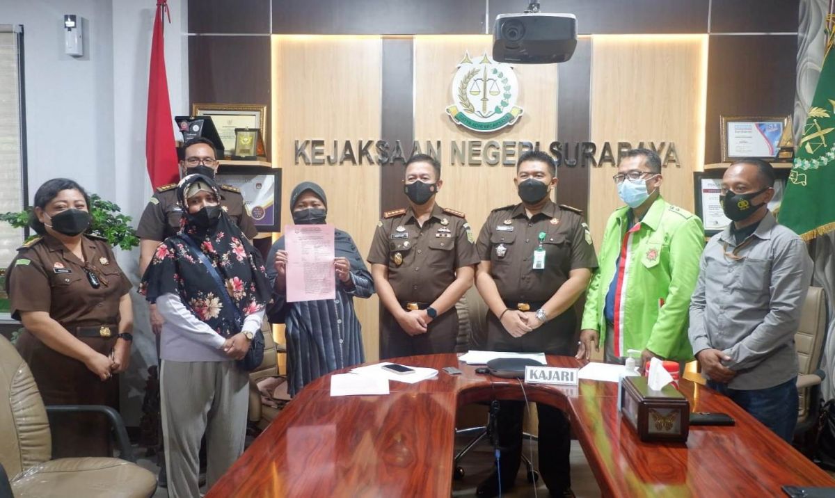 Kejari Surabaya hentikan penuntutan kasus penganiayaan seorang buruh cuci. (Foto: dok Kejari Surabaya/jatimnow.com)