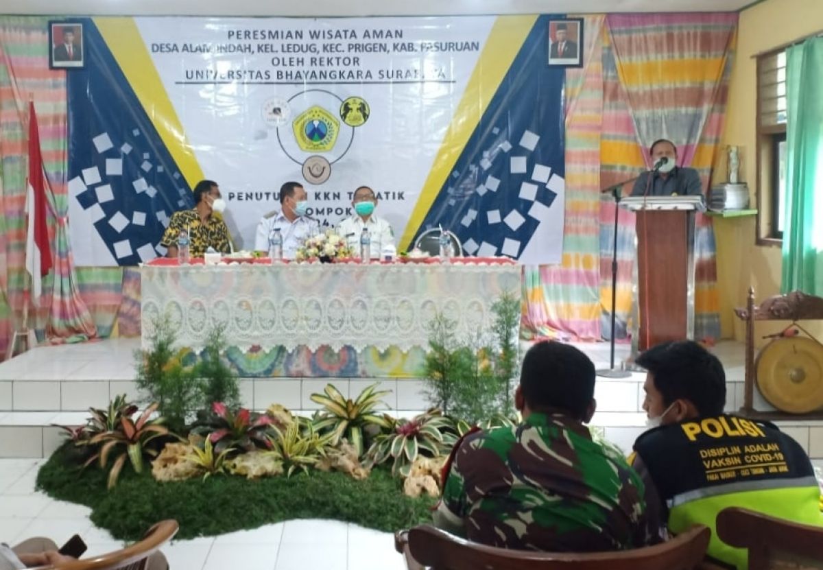 Ubhara Surabaya resmikan kawasan Wisata Aman di Desa Alam Indah, Prigen. (Foto: Humas Ubhara/jatimnow.com)